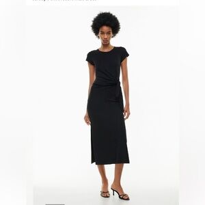 Aritzia Wilfred Fortune Maxi Black Dress